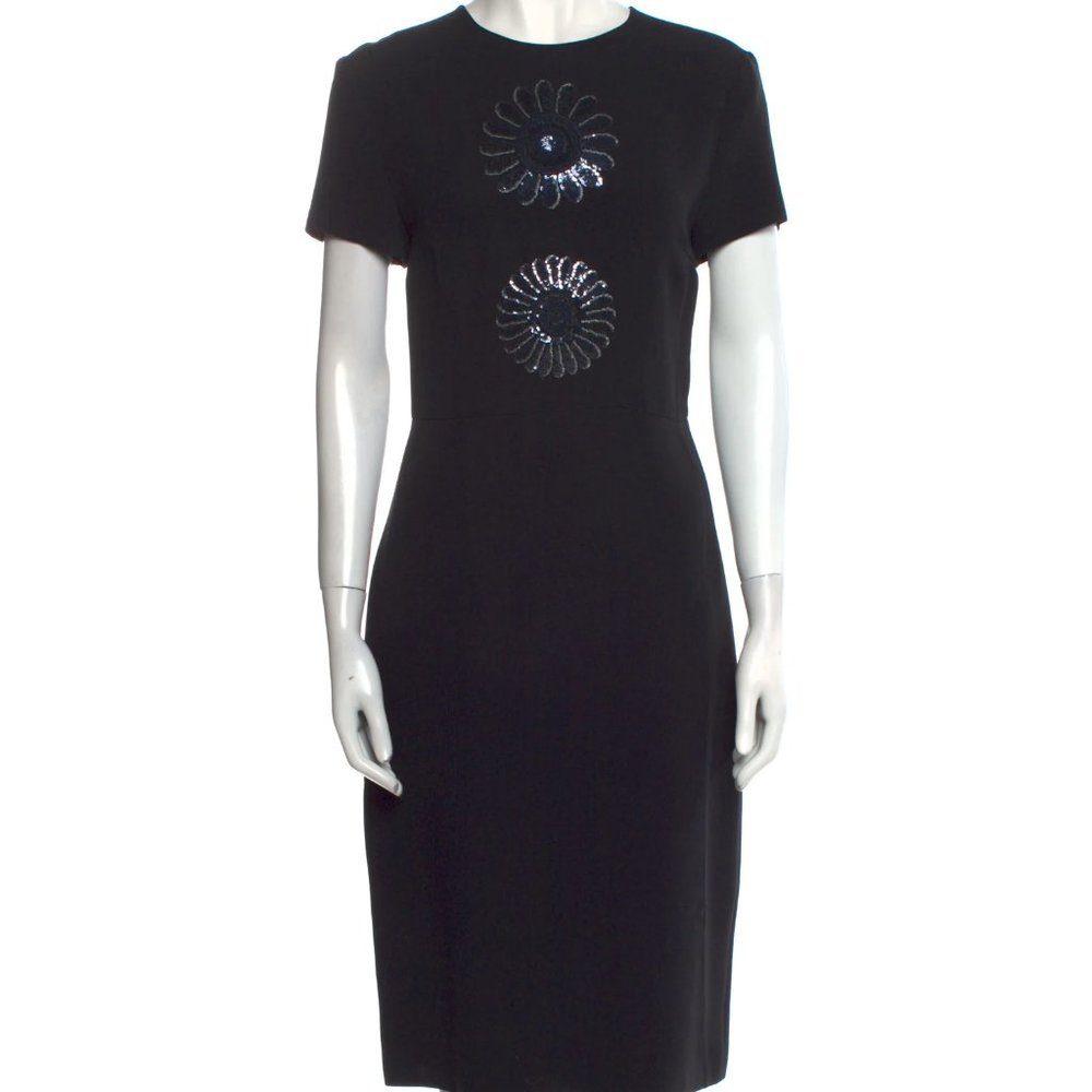 PRADA Crew Neck Midi Length Dress 42